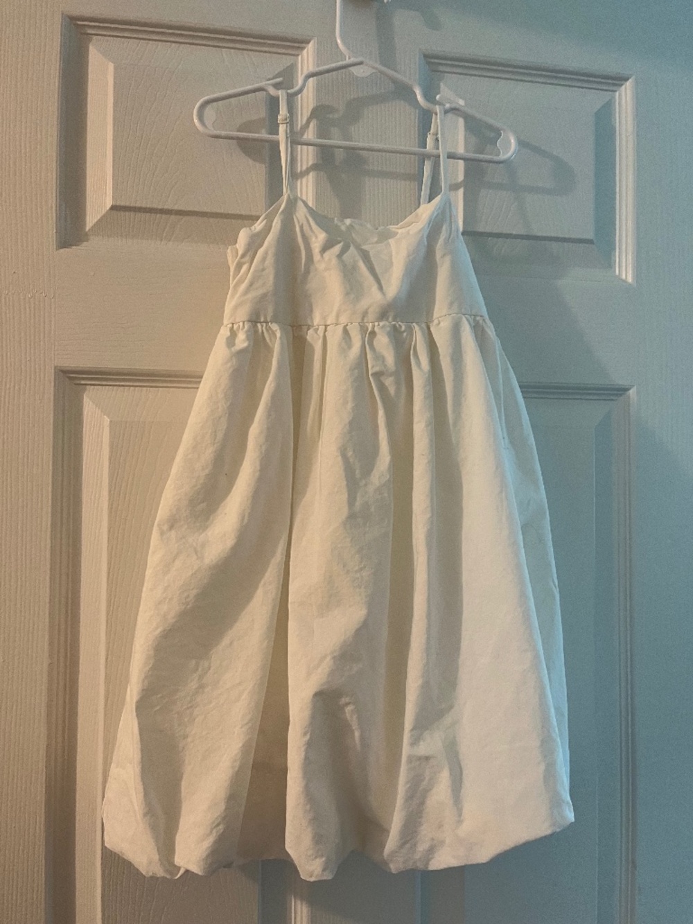 Girl midi white dress size M(7-8)